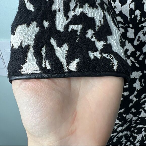 Reiss Jacques Textured Jacquard Printed Bodycon Fitted Dress Size 2 - Picture 12 of 16